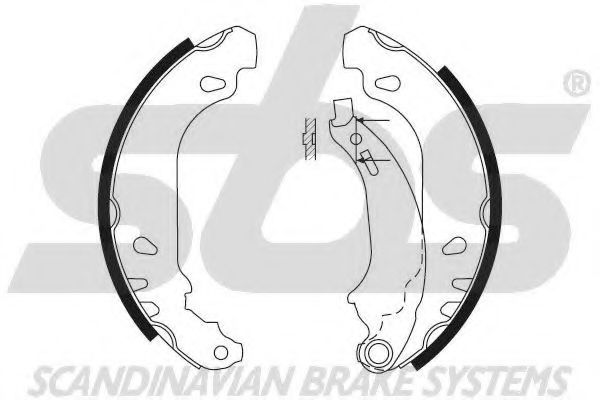 Комплект тормозных колодок sbs 18492739637