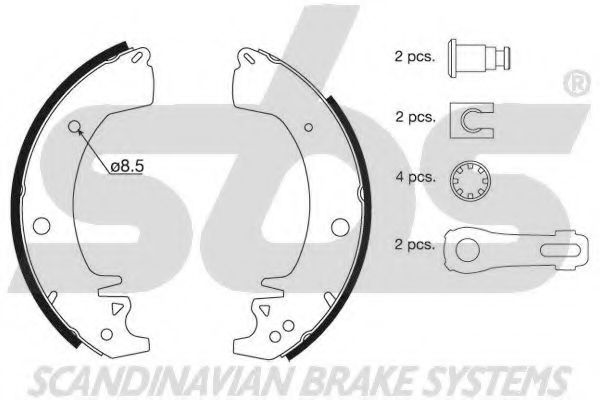 Комплект тормозных колодок sbs 18492739672
