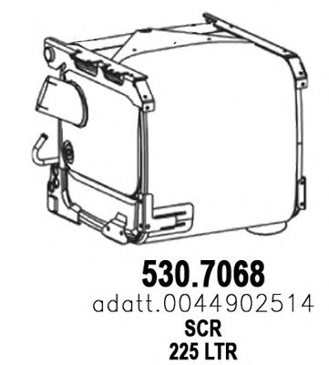 Сажевый / частичный фильтр, система выхлопа ОГ ASSO 530.7068