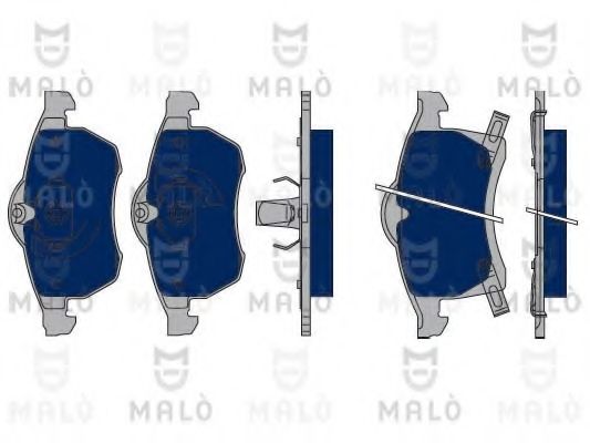 Комплект тормозных колодок, дисковый тормоз MALÒ 1050020