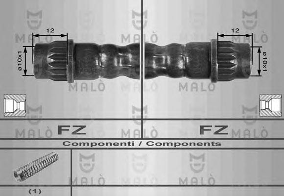 Тормозной шланг MALÒ 80006