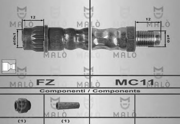 Тормозной шланг MALÒ 80200