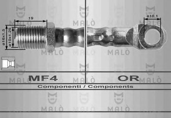 Тормозной шланг MALÒ 8270