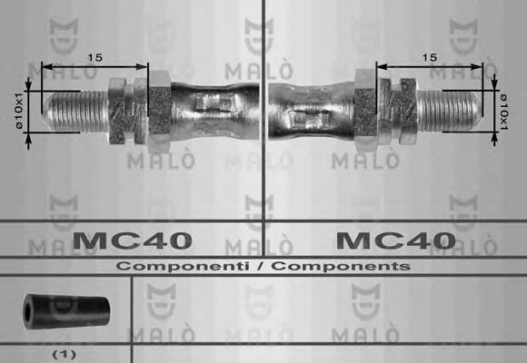 Тормозной шланг MALÒ 8689