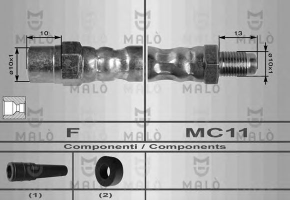 Тормозной шланг MALÒ 8913