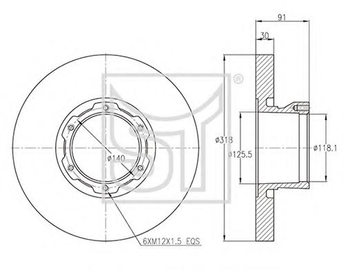 Тормозной диск ST-TEMPLIN 03.110.1940.220