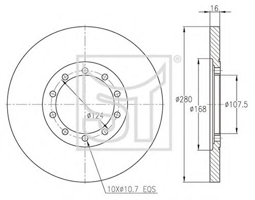 Тормозной диск ST-TEMPLIN 03.110.2600.150