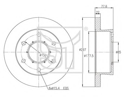 Тормозной диск ST-TEMPLIN 03.110.2600.210