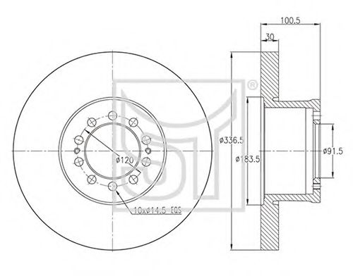 Тормозной диск ST-TEMPLIN 03.110.4020.100