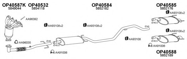 Система выпуска ОГ VENEPORTE 400183