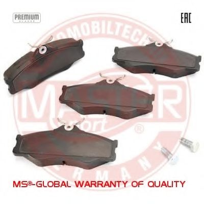 Комплект тормозных колодок, дисковый тормоз MASTER-SPORT 13-0460-2903-2N-SET-MS