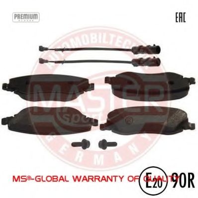 Комплект тормозных колодок, дисковый тормоз MASTER-SPORT 13046027042N-SET-MS