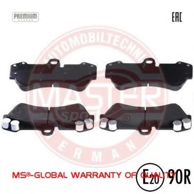 Комплект тормозных колодок, дисковый тормоз MASTER-SPORT 13-0460-4992-2N-SET-MS
