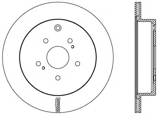 Тормозной диск OPEN PARTS BDA2568.20