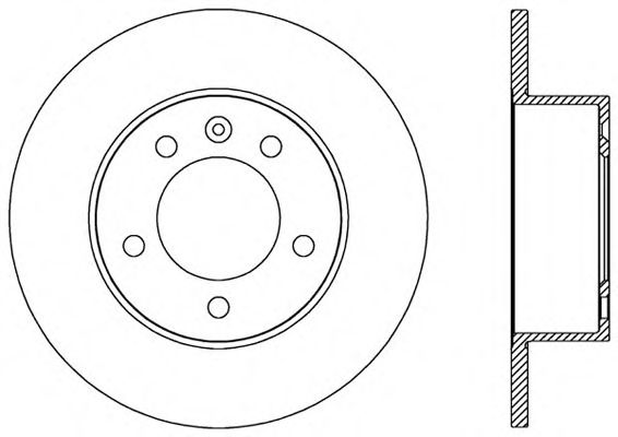 Тормозной диск OPEN PARTS BDA2589.10