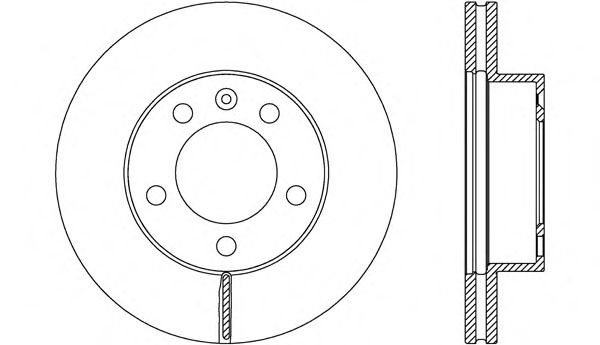 Тормозной диск OPEN PARTS BDA2654.20