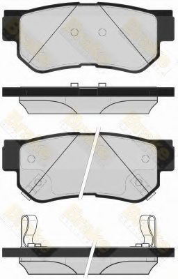 Комплект тормозных колодок, дисковый тормоз Brake ENGINEERING PA1709