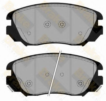 Комплект тормозных колодок, дисковый тормоз Brake ENGINEERING PA1777