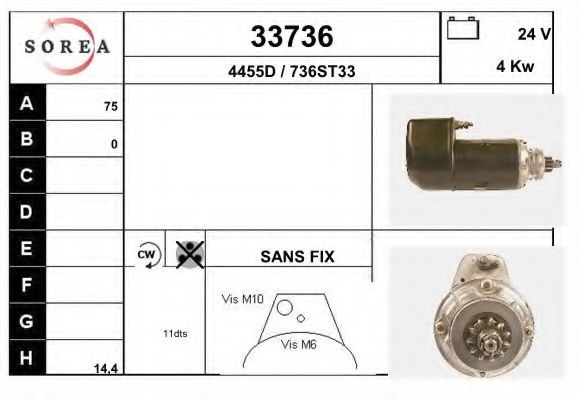 Стартер EAI 33736