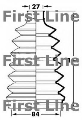 Пыльник, приводной вал FIRST LINE FCB6019