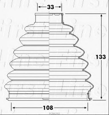 Пыльник, приводной вал FIRST LINE FCB6292