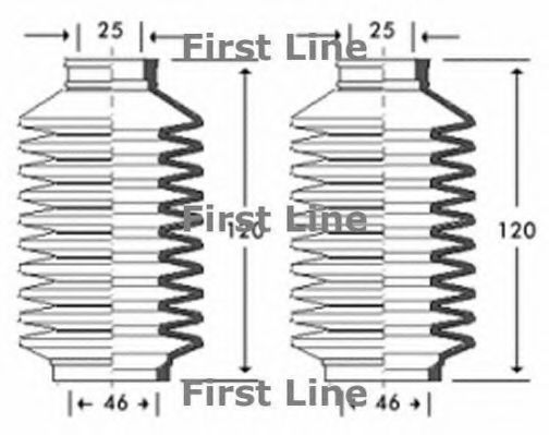 Пыльник, рулевое управление FIRST LINE FSG3261