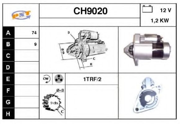 Стартер SNRA CH9020