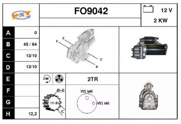 Стартер SNRA FO9042