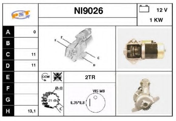 Стартер SNRA NI9026