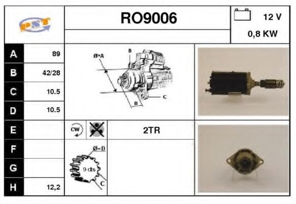 Стартер SNRA RO9006