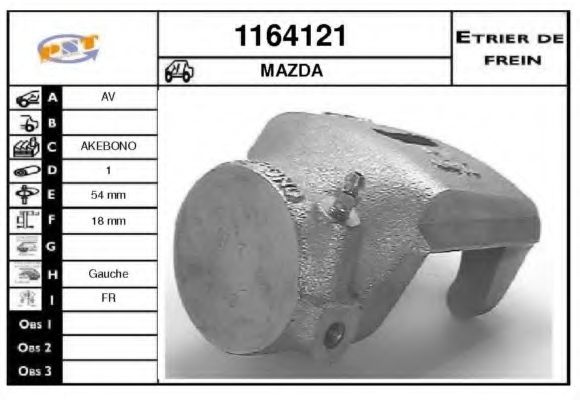 Тормозной суппорт BUDWEG CALIPER 34036