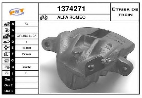 Тормозной суппорт BUDWEG CALIPER 342278