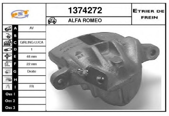 Тормозной суппорт BUDWEG CALIPER 342279
