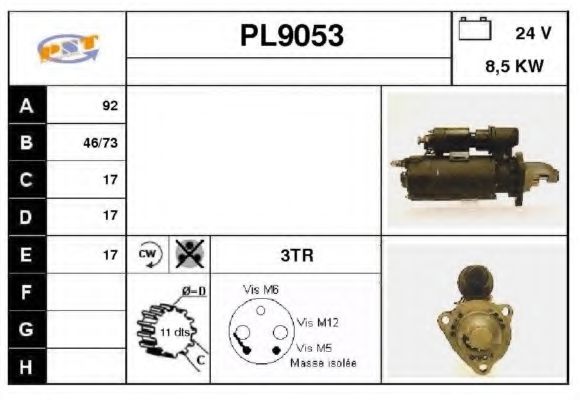 Стартер SNRA PL9053