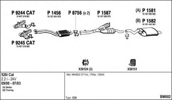 Система выпуска ОГ FENNO BM602