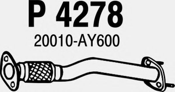Труба выхлопного газа FENNO P4278