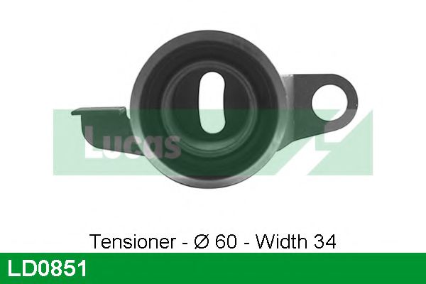 Натяжной ролик, ремень ГРМ LUCAS ENGINE DRIVE LD0851