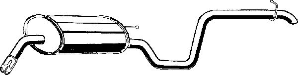 Глушитель выхлопных газов конечный ASMET 28.018