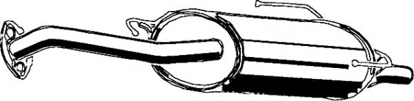 Глушитель выхлопных газов конечный ASMET 14023