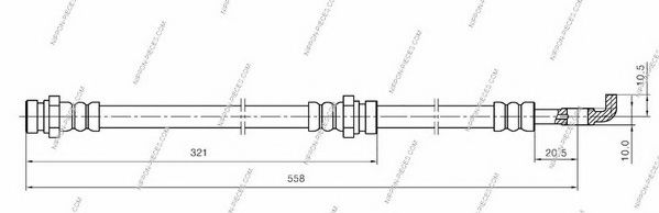 Тормозной шланг NPS M370A11