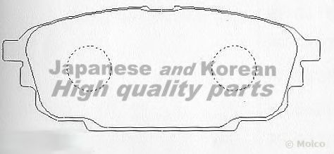 Комплект тормозных колодок, дисковый тормоз ASHUKI 1083-7103