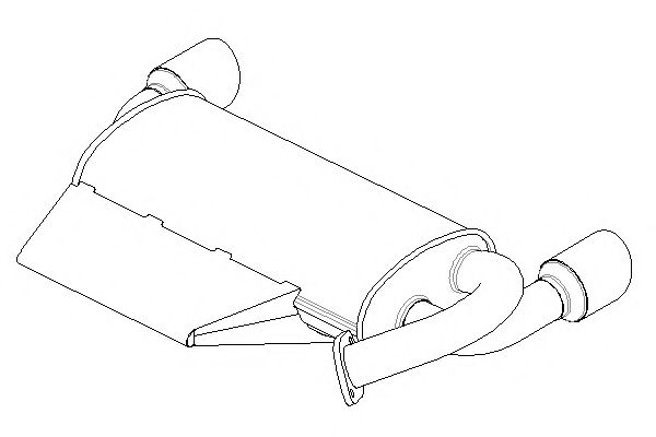 Глушитель выхлопных газов конечный KLARIUS 240928