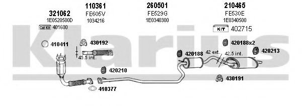 Система выпуска ОГ KLARIUS 570160E