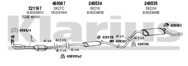 Система выпуска ОГ KLARIUS 780013E