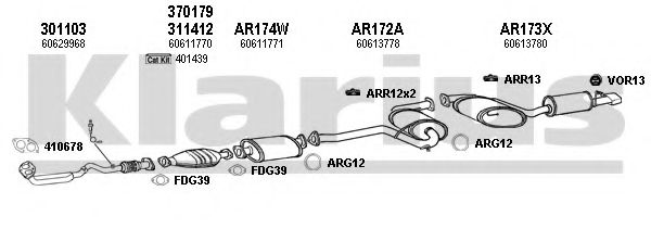 Система выпуска ОГ KLARIUS 030156U