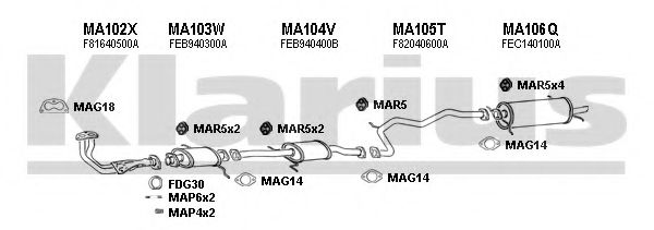 Система выпуска ОГ KLARIUS 570045U