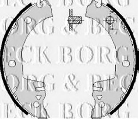 Комплект тормозных колодок BORG & BECK BBS6061