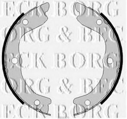 Комплект тормозных колодок BORG & BECK BBS6370