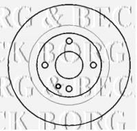 Тормозной диск BORG & BECK BBD4433