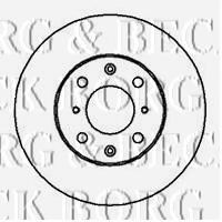 Тормозной диск BORG & BECK BBD4035